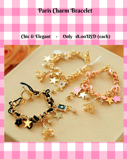 Paris Charm Bracelet, Chic & Elegant Jewerly