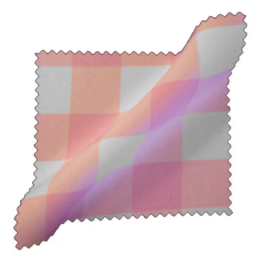 18 In. X 18 In. White and Pink Gingham Checkered Napkins (Pack of 10)