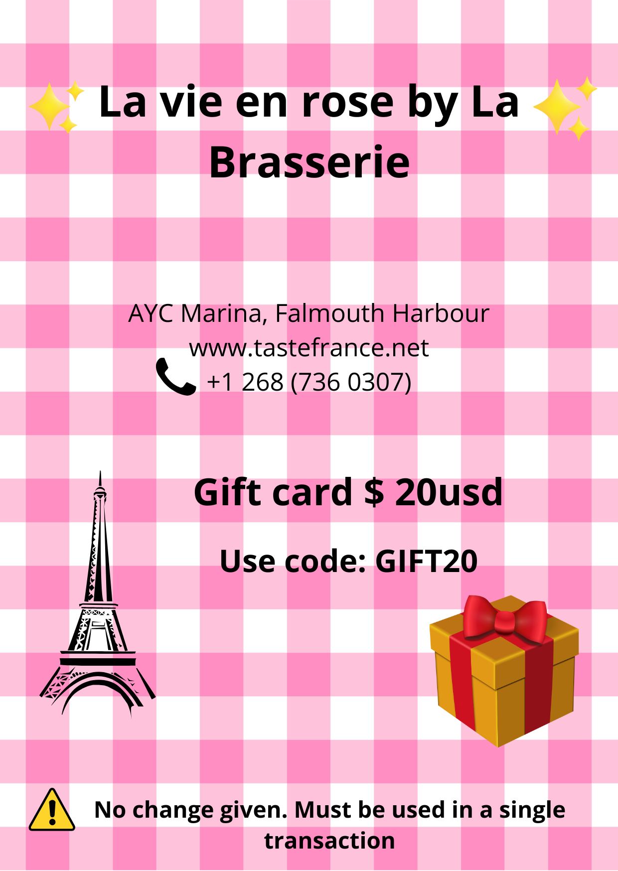 Gift card $20usd