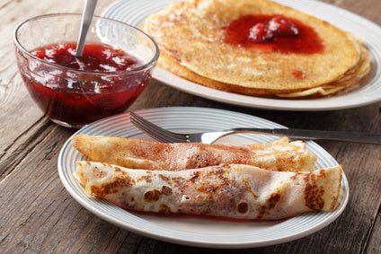 Crepe with homemade jam