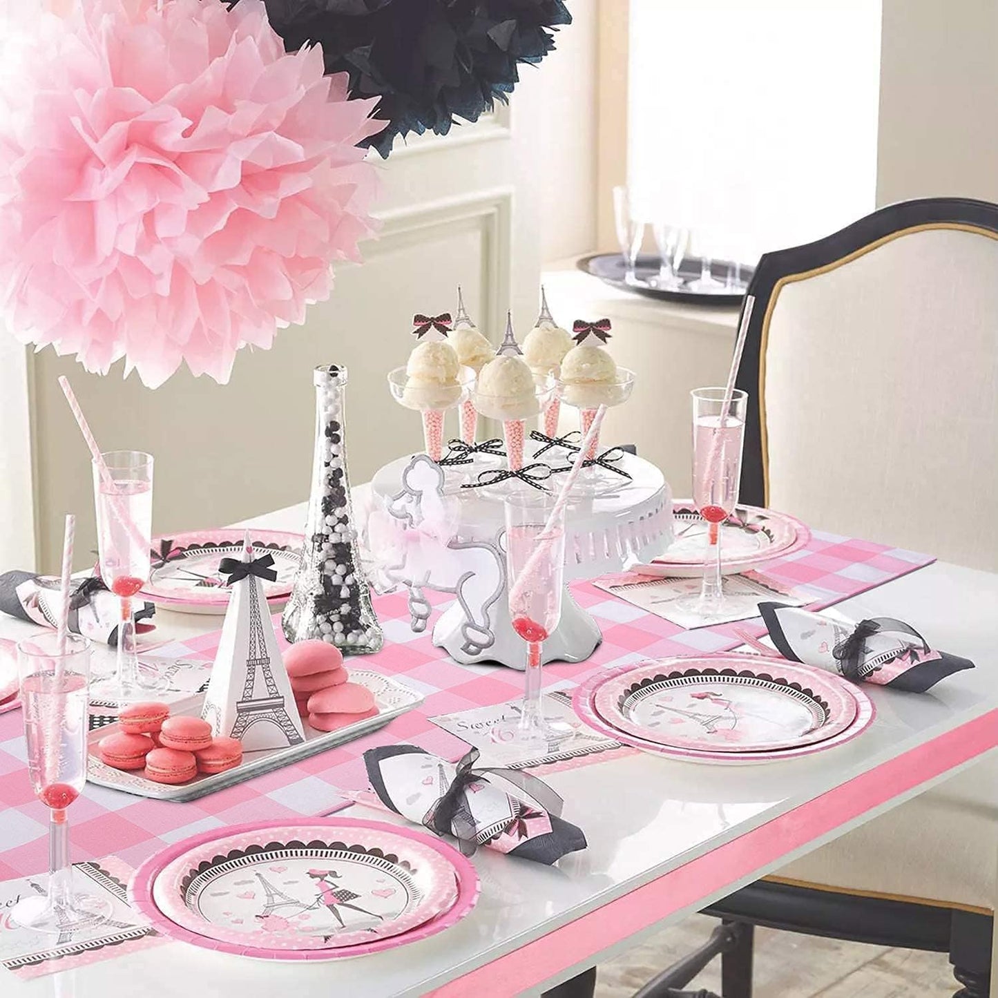 Charming Pink & White Gingham Table Runner - Perfect for Valentine’s Day, Birthdays & Seasonal Celebrations! 72-Inch Stylish Plaid Dresser Cover