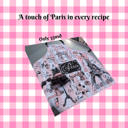 With this elegant Parisian Apron, for sure you'll master every French recipe with ease