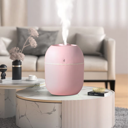 Pink LED Aroma Humidifier – Quiet Mist for Bedroom & Office | La Vie en Rose d'Isa