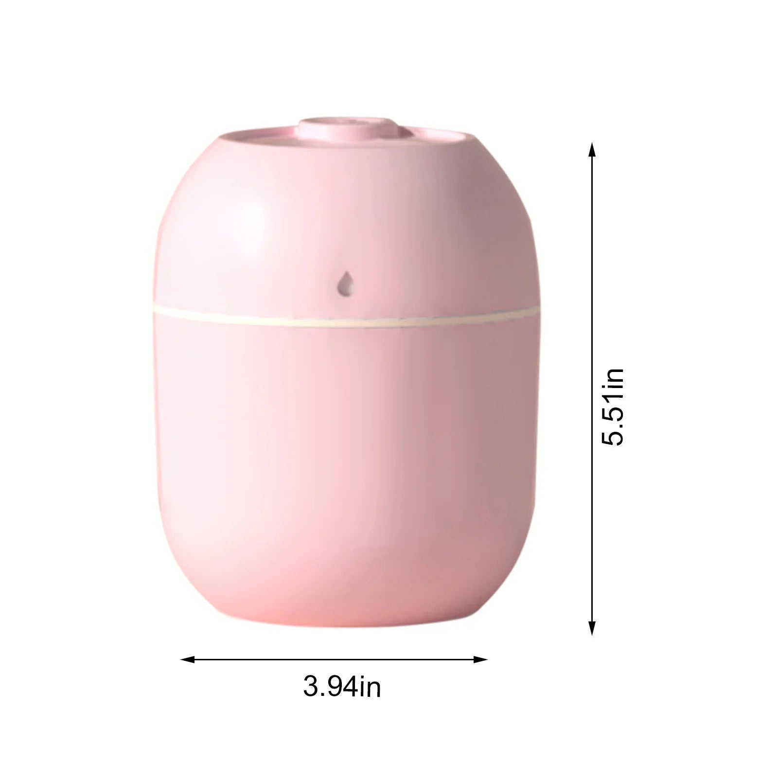 Pink LED Aroma Humidifier – Quiet Mist for Bedroom & Office | La Vie en Rose d'Isa