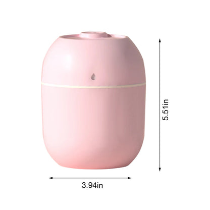 Pink LED Aroma Humidifier – Quiet Mist for Bedroom & Office | La Vie en Rose d'Isa