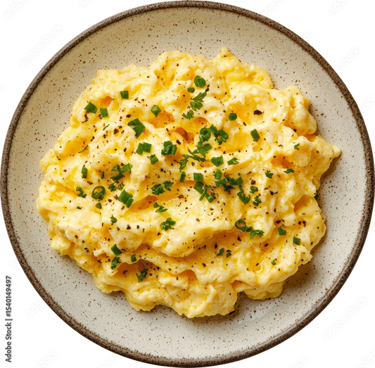 Scrambled eggs with cheese